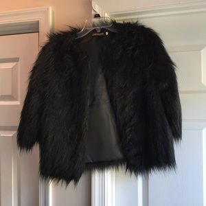 Faux fur jacket